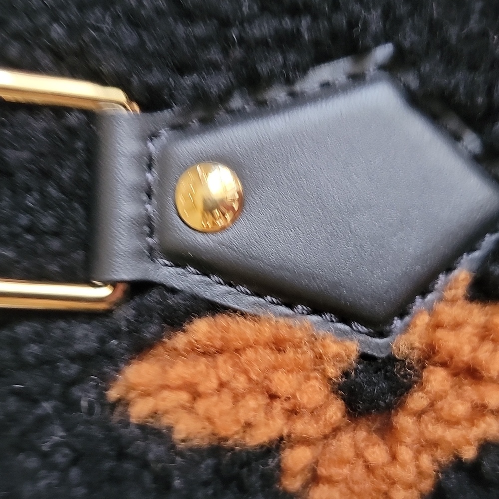 The Rare Color Louis Vuitton Speedy 25 Teddy Luxury Black Handbag - Picture 15 of 15